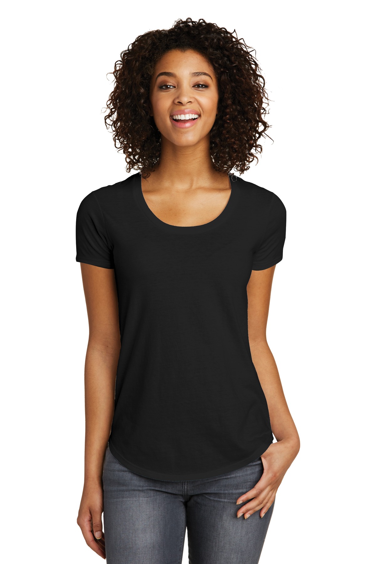 District® Womens Scoop Neck Fitted Very Important Tee® Shirt