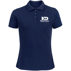 Custom Screen-Printed Ladies 50/50 Polo Shirt