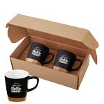 11 Oz. Ceramic Mugs w:Removable Bamboo
