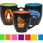 16 oz Bistro Ceramic Mug Two Tone Custom