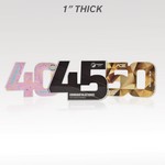 1" Acrylic Numerals Style