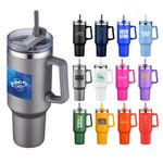 40 oz Travel Stainless Steel Vacuum Insulated Mug w: Straw