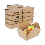 76 oz Disposable Kraft Paper To Go Boxes