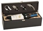 Black Matte Finish Single Wine Box with Tools
