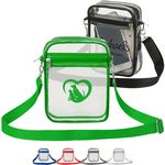 Clear Transparent PVC Crossbody Stadium Bag