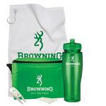 Contour Bottle Golf Gift Set w: 24 Oz. Drink Bottle and cooler